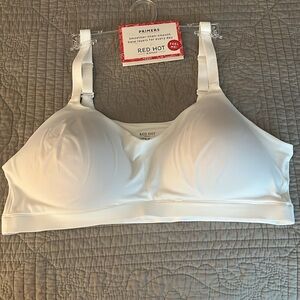 Spanx Red Hot (white) Bralette, size 3X